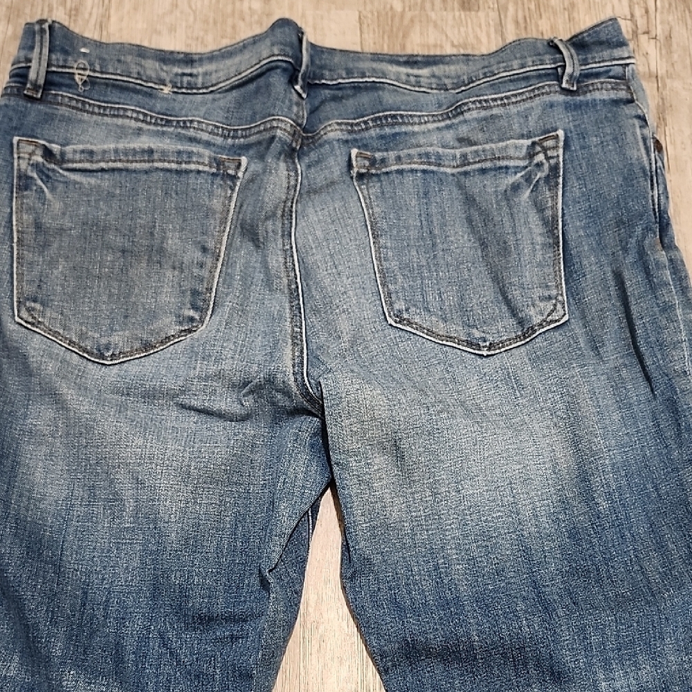 LOFT Blue Skinny Jeans with Medium Wash and Ankle Length - Picture 6 of 7